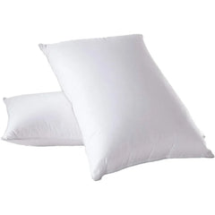 Medium Firm Down Pillow, 500 Thread Count 100% Cotton, STANDARD DOWN PILLOWS, Standard/Queen Size, MEDIUM FIRM PILLOWS, Set of 2