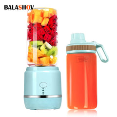 Portable Electric Fruit Juicer Wireless USB Rechargeable 6 Blades Mini Mixer Multifunction Summer Smoothie Blender Machine