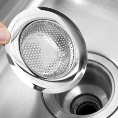 1PCS Kitchen Sink Filter Stainless Steel Mesh Sink Strainer Filter Bathroom Sink Strainer Drain Hole Filter Trap Waste Screen