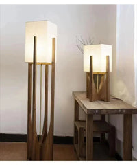 Japanese Style Creative Floor Lamp Designer Living Room, Bedroom, Sofa, Bedside Wooden Decorative Lighting Lamp