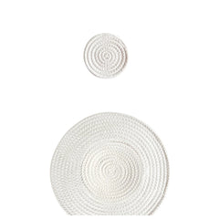 Woven Cotton Rope Round Placemats Set of 2 Non-Slip  and Heat Resistant for Your Perfect Table Decor