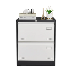 2 Drawer Metal Lateral File Cabinet with Lock,Office Vertical Files Cabinet for Home Office/Legal/Letter/A4,Locking Metal File C