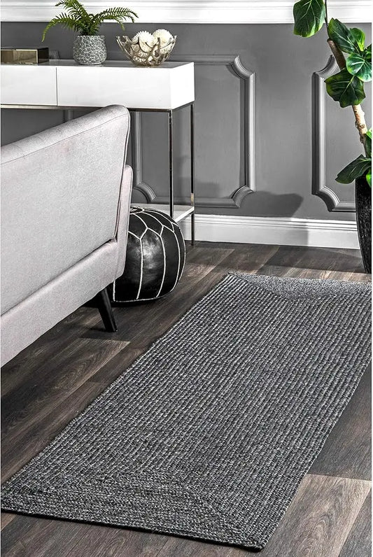 Braided Indoor Outdoor Area Rug 3 10 Ivory