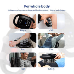 Six-head Fascia Gun High-Frequency Vibration Body Massage Gun Back and Waist Massager Massager Neck Shoulder Massager masajeador