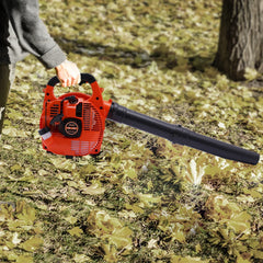 25.4CC  Commercial Handheld Leaf Blower Heavy Duty Gas Powered 2-Stroke Grass Clean Tool Leaf Blower