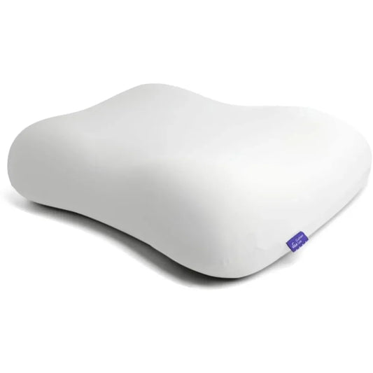 Cushion Lab Deep Sleep Pillow, Patented Ergonomic Contour Design for Side & Back Sleepers, Orthopedic Cervical Shape Gently Crad