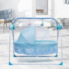 Electric Baby Bassinet Sleeper 5-speed Automatic Rocking Baby Rocker Bluetooth Connection + Timing Adjustable