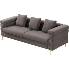 Oversized Sofa - 85 inch Sofa Couch, 3 Seater Comfy Deep Seat Sofa for Living Room ,Extra Deep Seat & Ergonomics Design- Grey