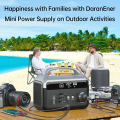 DaranEner NEOZ Portable Power Station 300W 179.2Wh LiFePO4 Battery Pure Sine Wave AC Outlet DC5521 Ports Solar Generator