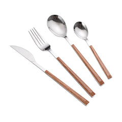 4PCS Marble Handle Tableware Set Stainless Steel Knife Fork and Spoon Set Home Kitchen for Dining Table Western Dinnerware Set