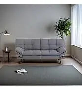 L Shaped Sofa with Ottoman Modern Sectional Living Room,Bedroom,Office,L Couch Brown