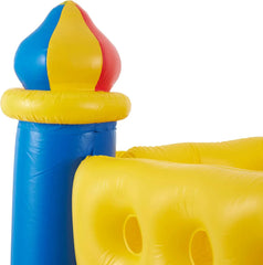 Intex 48259EP Inflatable Colorful Jump-O-Lene Castle Bouncer Indoor Outdoor Kids Jump Bounce House for 2 Kids, Ages 3 to 6 Years