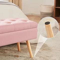 Modern Entryway  End of Bed  Ottoman Upholstered Velvet Bedroom  for Foot of Bed Tufted Bench Foo