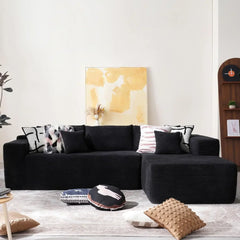 Cloud Sectional Couch with Comfy Chaise,Minimalist Modular Couches Sleeper for Living Room Bedroom Apartment Lounge