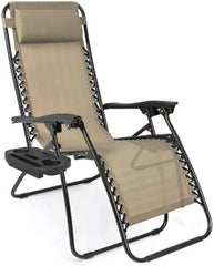 Zero Gravity Lounge Chairs Outdoor Adjustable Reclining Patio Chair Steel Mesh Folding Recliner