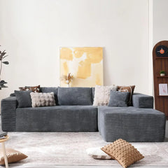 Cloud Sectional Couch with Comfy Chaise,Minimalist Modular Couches Sleeper for Living Room Bedroom Apartment Lounge