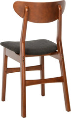 Home Lucca Retro Black Dining Chair, Wood, Set of 2