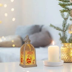 Christmas Lantern LED Candle Light Tabletop Christmas Decoration Battery Operated LED Candle Light For Holiday Centerpieces