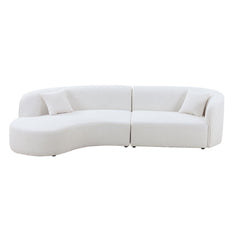 Luxury Modern Style Living Room Upholstery Curved Sofa with Chaise