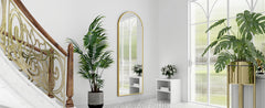 21x64 inch Arched Full Length Mirror-Aluminum Alloy Frame High Definition-Full Body Mirror for Bedroom or Living Room