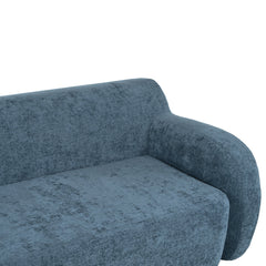 81.5" Minimalist Compression Sofa, Curved Design, 3-Seater Casual Sofa