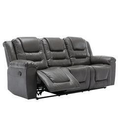 3 Seater Home Theater Recliner Manual Recliner Chair with Two Built-in