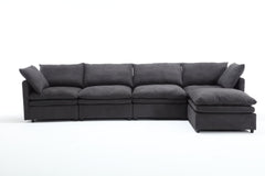 Modern U-shaped Sectional Sofa ,5-seat Upholstered  Sofa