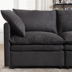 Modern U-shaped Sectional Sofa ,5-seat Upholstered  Sofa