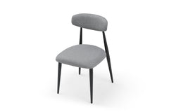 (Set of 6) Dining Chairs, Upholstered Chairs with Metal Legs for