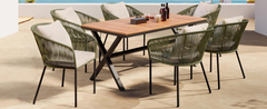 7 Pieces Patio Dining Set, All-Weather Outdoor Furniture Set with