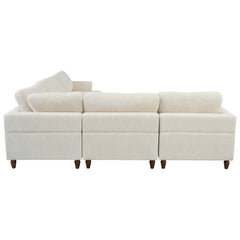 Modular Sectional Sofa with Ottoman L Shaped Corner Sectional for