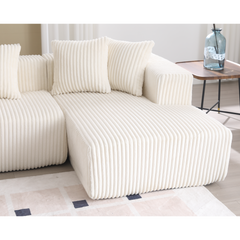 131'' Modular Sectional Couch, U-shaped sofa , Chaise Lounge, Striped