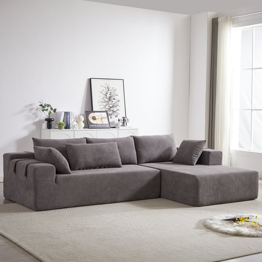 Modern Chenille Upholstered Sectional Sofa Couch Set,Modular 108" L