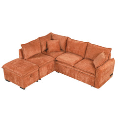 82.67"Convertible Sofa Bed Sectional Sofa Sleeper L-shaped Sofa with a