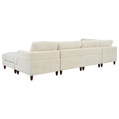 Modular Sectional Sofa with Ottoman L Shaped Corner Sectional for