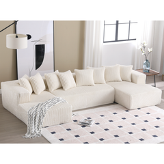 131'' Modular Sectional Couch, U-shaped sofa , Chaise Lounge, Striped