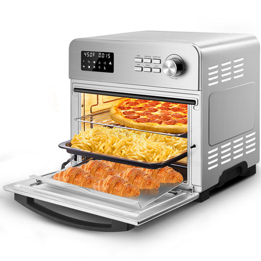 Air Fryer Toaster Oven LCD Countertop with Rotisserie and Dehydrator