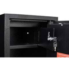 Black Steel Biometric Fingerprint with Digital Lock Gun Safe Cabinet