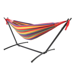 Hammock Frame with 200*150cm Polyester Cotton Hammock Hammock Set