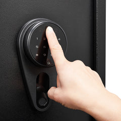 Black Steel Biometric Fingerprint with Digital Lock Gun Safe Cabinet