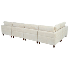 Modular Sectional Sofa with Ottoman L Shaped Corner Sectional for