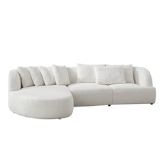 Convertible Corner Sofa with armrest and sectional Sofa, Left Chaise