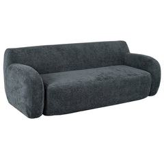 81.5" Minimalist Compression Sofa, Curved Design, 3-Seater Casual Sofa