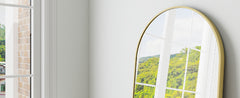 21x64 inch Arched Full Length Mirror-Aluminum Alloy Frame High Definition-Full Body Mirror for Bedroom or Living Room