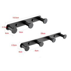 Towel Holder Hook Matte Black 304 Stainless Steel Bathrobe Coat Rack 1