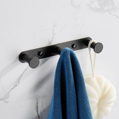 Towel Holder Hook Matte Black 304 Stainless Steel Bathrobe Coat Rack 1