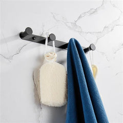 Towel Holder Hook Matte Black 304 Stainless Steel Bathrobe Coat Rack 1